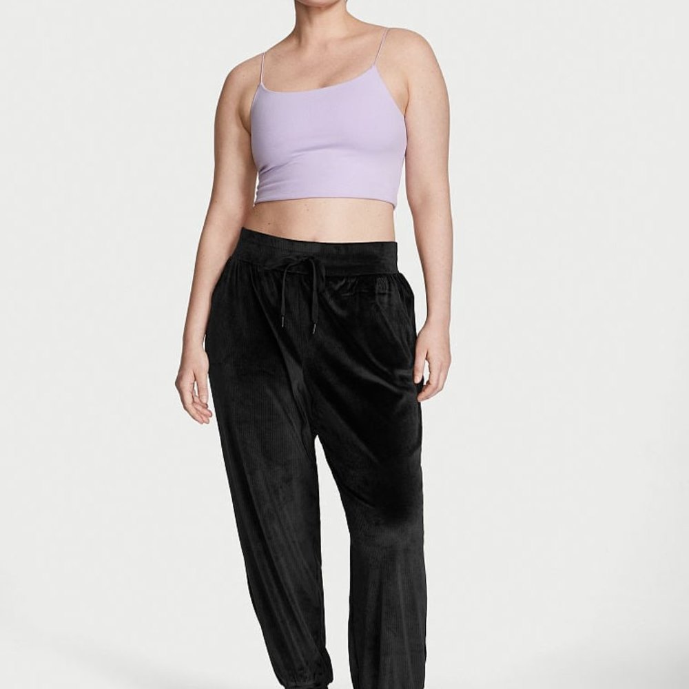 VICTORIA'S SECRET Velour High-Rise Jogger Pants Ladies size XL